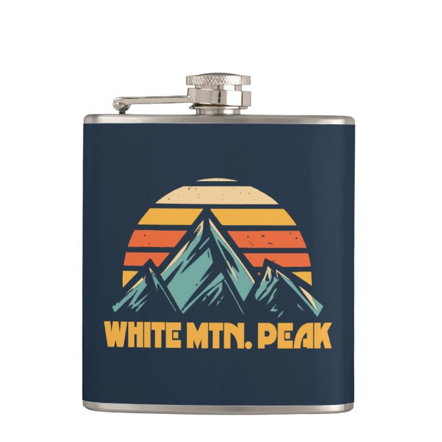 Flasques White Mountain Peak California Retro Turquoise (Devant)