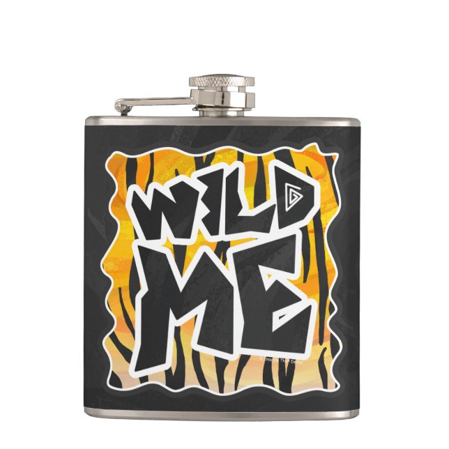 Flasques Wild Me Tiger orange et noir (Devant)
