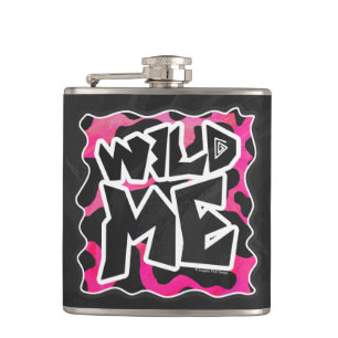 Flasques Wild Me Vache rose et blanc