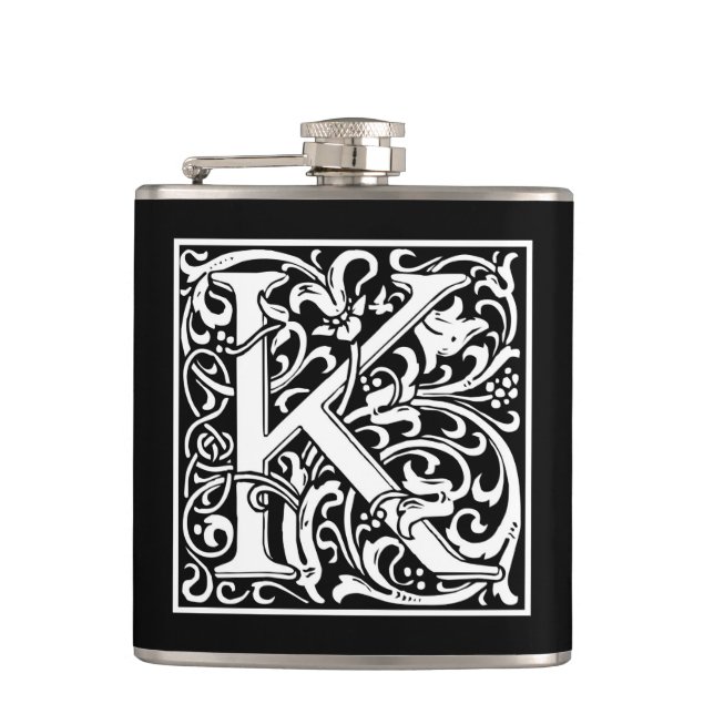 Flasques William Morris Alphabet "K" (Devant)