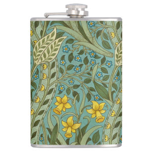 Flasques William Morris Daffodil Motif Floral Classique