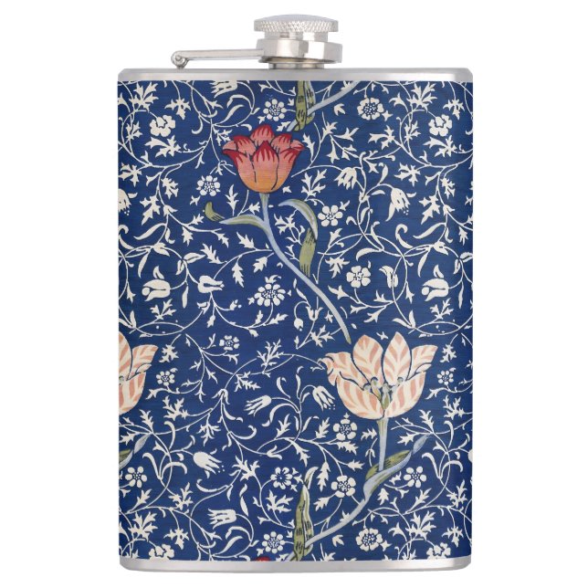 Flasques William Morris Medway Bleu Floral (Devant)