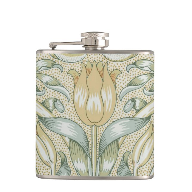 Flasques William Morris Motif Grenade Antique Lily (Devant)