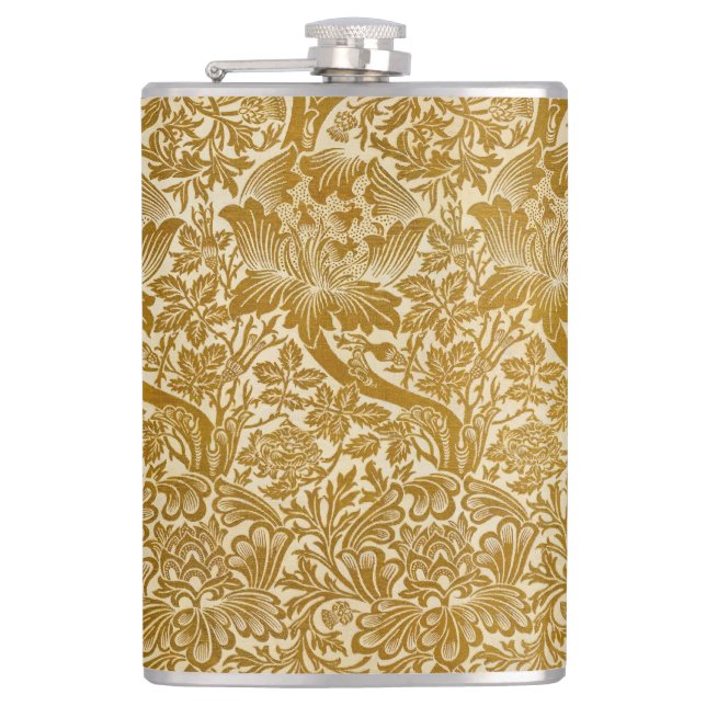 Flasques William Morris Rose & chardon Floral Golden (Devant)