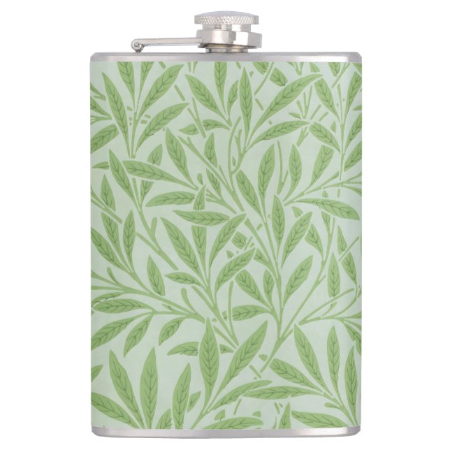 Flasques William Morris Saule Fleur Classique Vert (Devant)