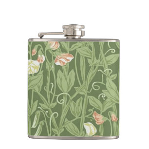Flasques William Morris Sweet Pea Floral Design