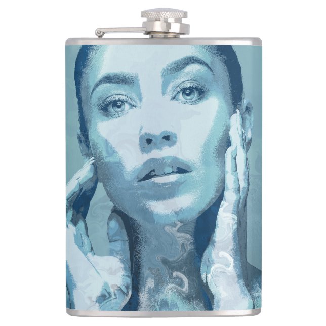 Flasques "Woman in Blue" (Devant)