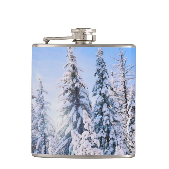 Flasques Wonderland Pine Trees en Neige (Devant)