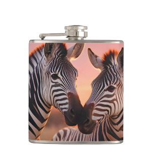Flasques Zebra Animal Nature Faune Affection Soin
