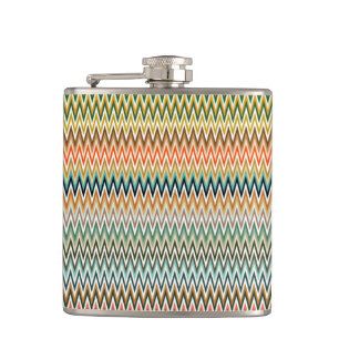 Flasques Zigzag Multicolor Motif