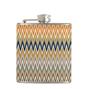 Flasques Zigzag Multicolor Motif
