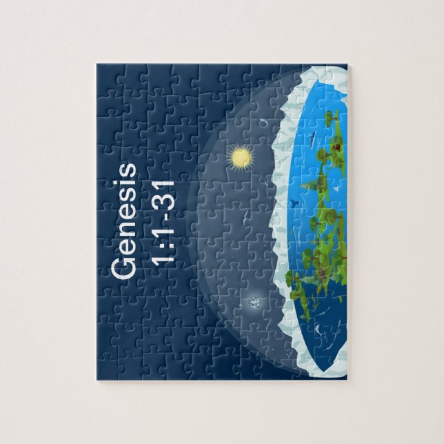 Flat Earth - Puzzle pour enfants (Vertical)