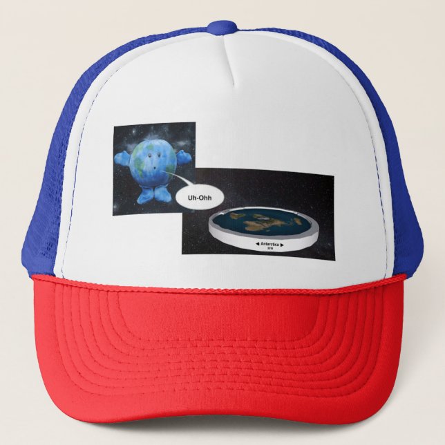 Flat Earth Today Casquette Casquette (Devant)