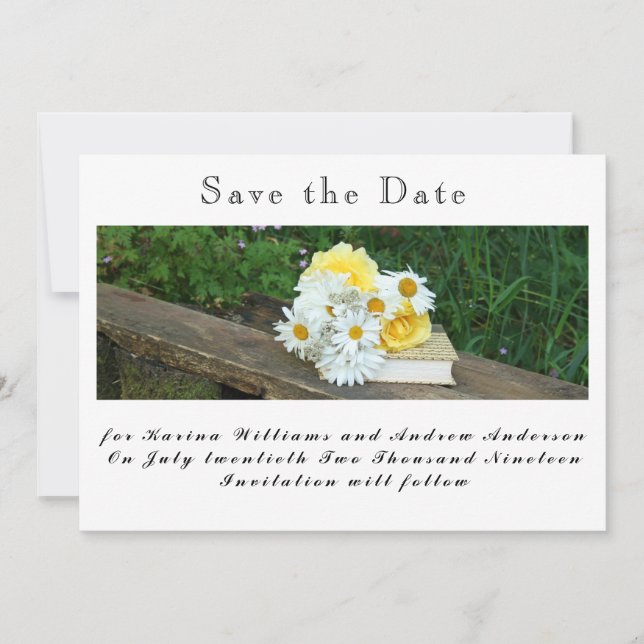 Flat Save The Date Card (Devant)