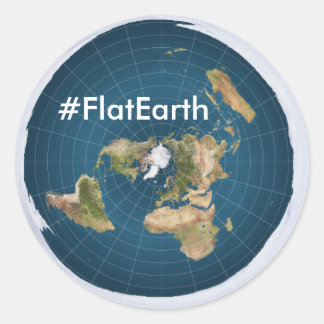 #FlatEarth 3" autocollants ronds