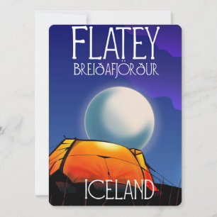 Flatey, Breiðafjörður, Islande, affiche de voyage