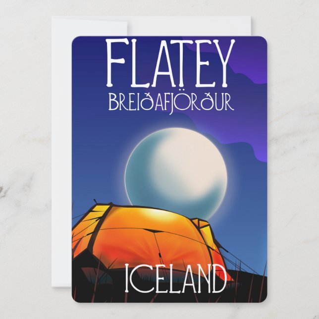 Flatey, Breiðafjörður, Islande, affiche voyage (Devant)