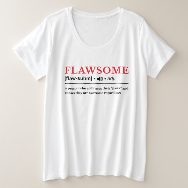 Flawsome - Définition de dictionnaire personnalisa (Design devant)