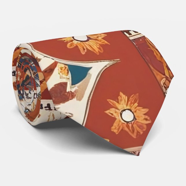 Flèche bohème rustique et Cravate floral (Roulé)