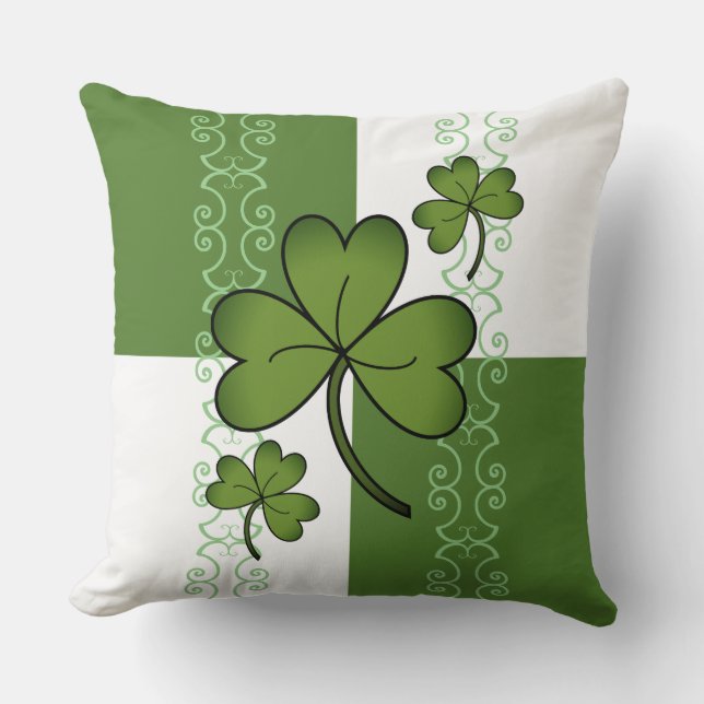 Flèche et oreiller à lancer Shamrock (Recto)