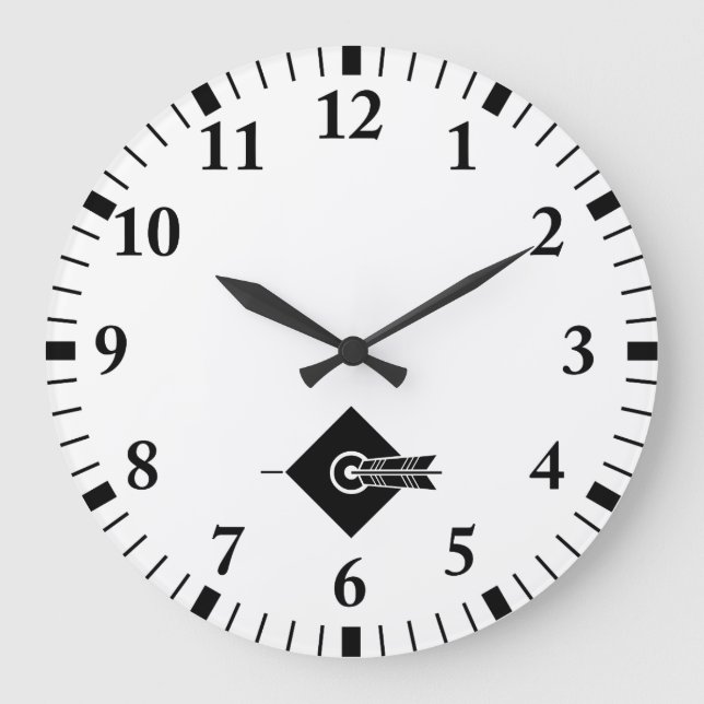 Flèche sur la cible Horloges (Recto)