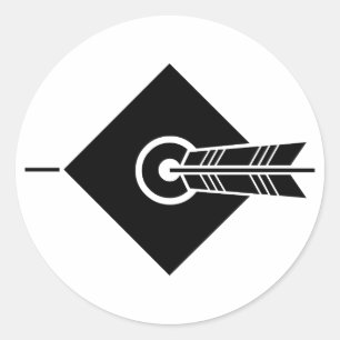 Flèche sur la cible Stickers & Étiquettes