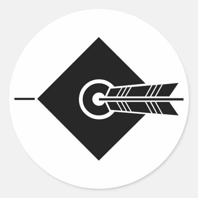 Flèche sur la cible Stickers & Étiquettes (Devant)