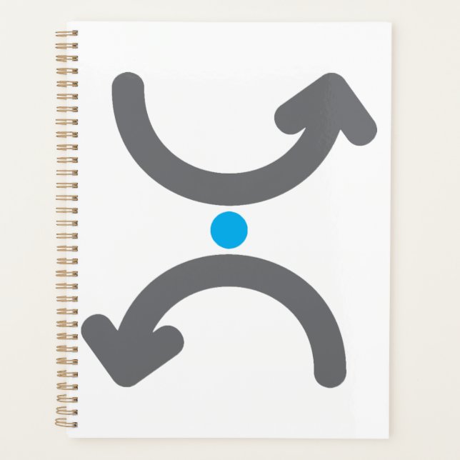 Flèches courbes abstraites Échange Flux symbolique (Devant)