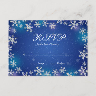 Flèches de neige brillantes Blue Winter RSVP