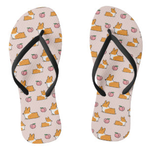 Flèches de tongs de tongs de taches de corgi