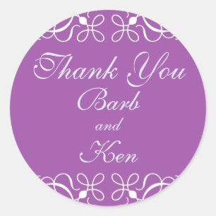 Flèches en Merci violet Sticker