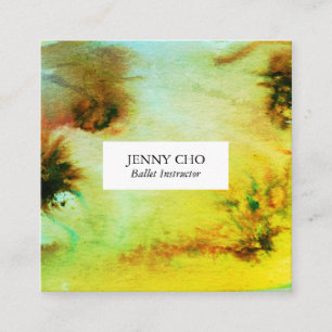 Flèches et éclaboussures carte de visite d'aquarel