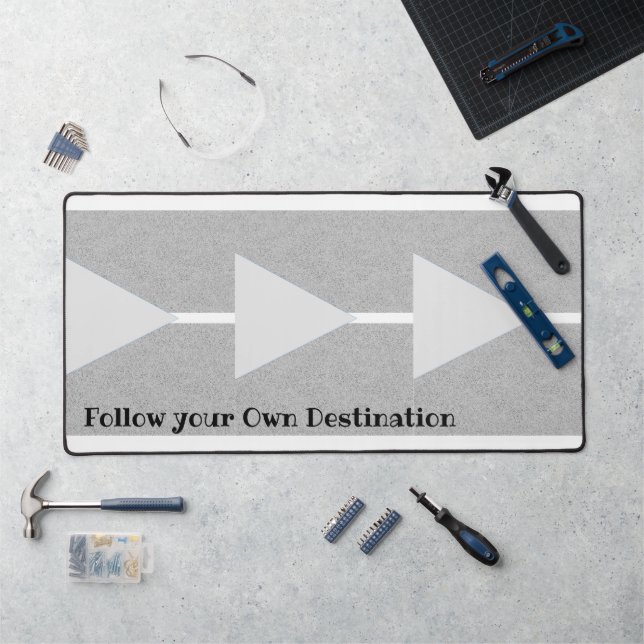 Flèches Gris Mat Desk Suivre Destination (Poste de travail)