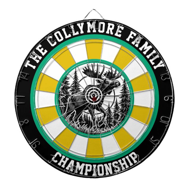 Fléchettes Art de la forêt cible Bold Moose (Devant)