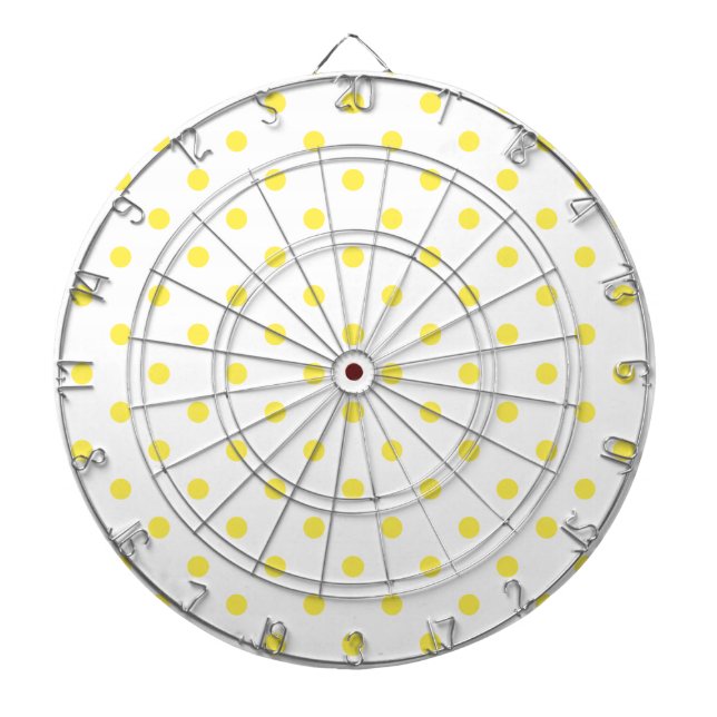 Fléchettes ATTEINDRE LA Cible de flechettes POKA JAUNE DOT (Devant)