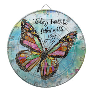 Fléchettes Aujourd'Hui Je Serai Rempli De Joie Cible de flech