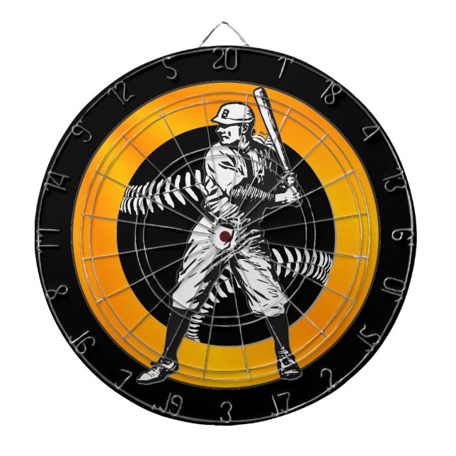 Fléchettes Baseball : Cible de flechettes Vintage (Devant)