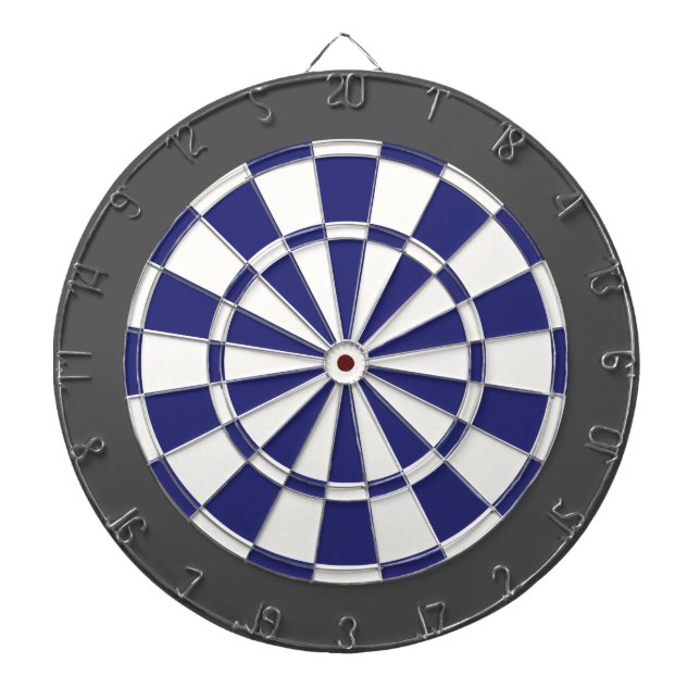 Fléchettes Cible de flechettes : Blanc, bleu marine, et gris (Devant)
