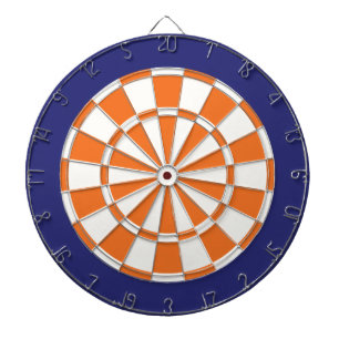 Fléchettes Cible de flechettes : Bleu marine blanc, orange,