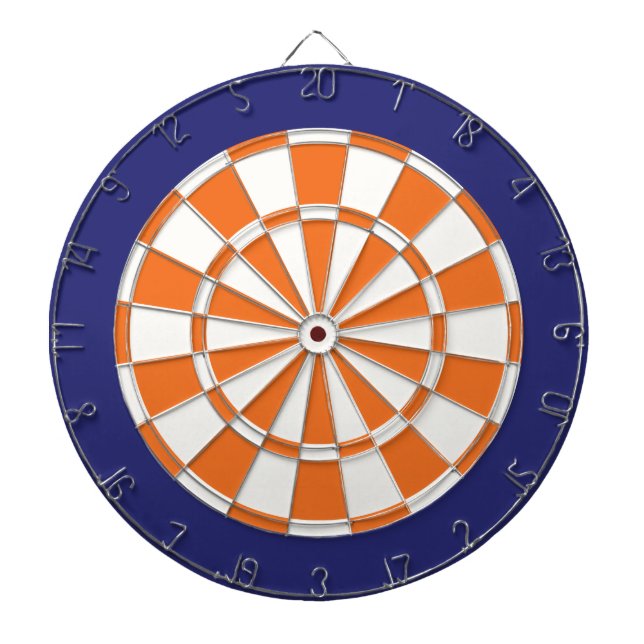 Fléchettes Cible de flechettes : Bleu marine blanc, orange, (Devant)