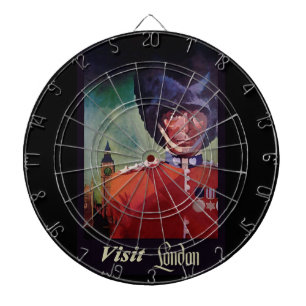 Fléchettes Cible de flechettes d'affiches de Londres