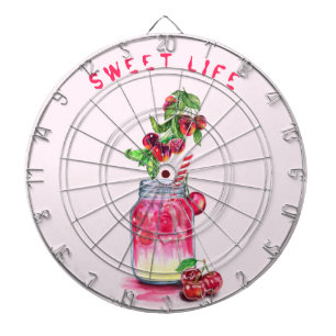 Fléchettes Cible de flechettes de boisson fraîche aux cerises