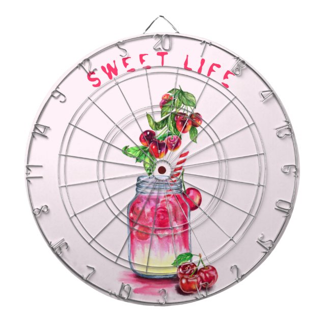 Fléchettes Cible de flechettes de boisson fraîche aux cerises (Devant)