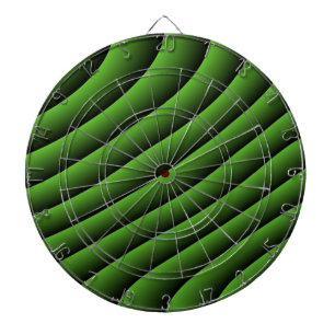 Fléchettes Cible de flechettes de lignes ondulées vertes hypn