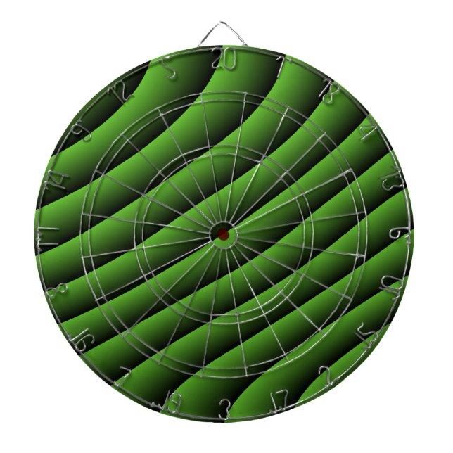 Fléchettes Cible de flechettes de lignes ondulées vertes hypn (Devant)