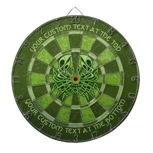 Fléchettes Cible de flechettes de noeud céleste du crabe vert
