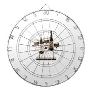 FLÉCHETTES CIBLE DE FLECHETTES DE RACK DE VIN