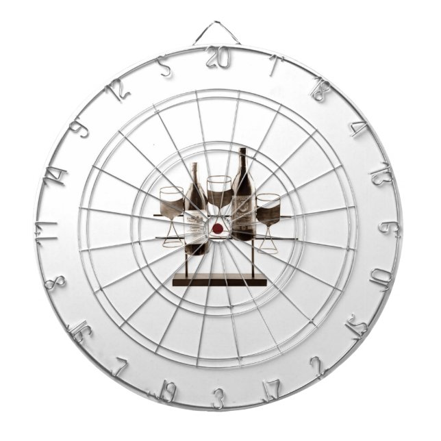 FLÉCHETTES CIBLE DE FLECHETTES DE RACK DE VIN (Devant)