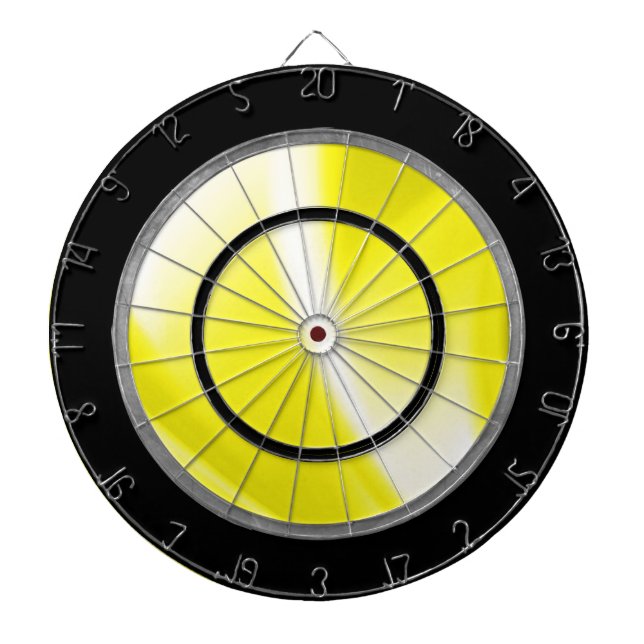 Fléchettes Cible de flechettes de régulation jaune (Devant)