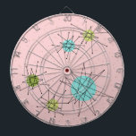 Fléchettes Cible de flechettes des étoiles atomiques rose<br><div class="desc">Ce motif de Cible de flechettes de Starbursts atomique rose Iconique présente des étoiles atomiques emblématiques. C'est vrai ! L'ancienne école, l'arrière - plan de couleur rose Première dame avec des taches d'or est la toile de fond parfaite pour le céleri turquoise, apaisant et kitsch cercles de couleur vert poire....</div>